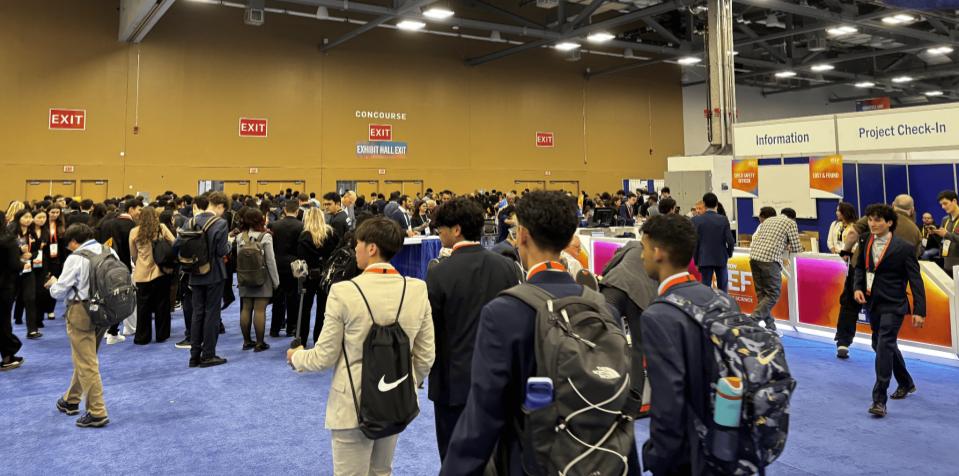 Finalists Leaving the Exhibit Hall